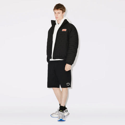 KENZO 高田贤三 男士字母徽标贴花绗缝羽绒服 黑色 FD65 OU138 9NN 99 商品图3