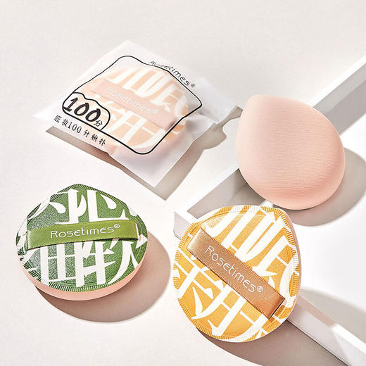 「拍1发2！9.9元到手两支」100分粉扑棉花糖气垫 干湿两用粉底液用化妆工具美妆蛋彩妆 商品图2