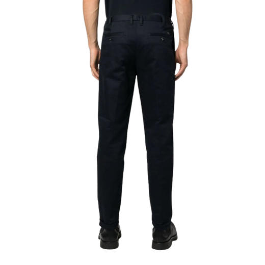 EMPORIO ARMANI 阿玛尼 男士金属徽标棉质休闲裤 黑色 8N1PF4 1NMMZ 0999 商品图1