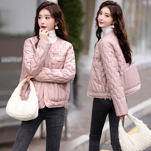 轻薄羽绒服，女短款冬季新款今年流行洋气白鸭绒外套HR-YAX2382 商品图0