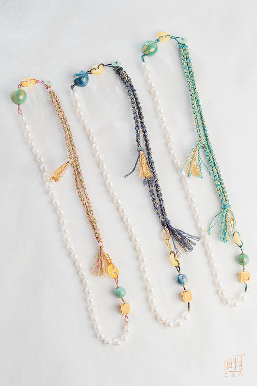 天然珍珠国风编织款多用长链 商品图1