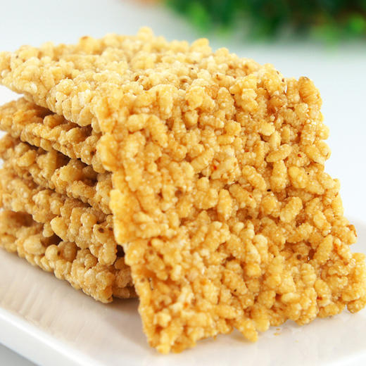 【原味香辣口感脆爽！香辣锅巴】成就绵麻脆，不单独添加蔗糖，轻盈膨化，原味与香辣并存，控糖食品店米酥聚享福原味香辣味500g膨化零食小吃健康 商品图1