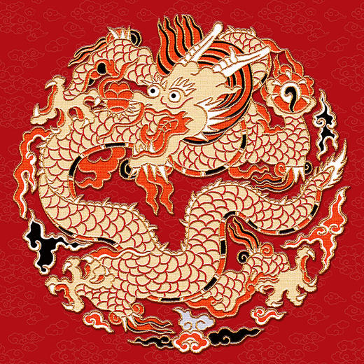 【现货】《2024龙年贺岁丝绸挂历》系列  北京印刷技术研究所出品   DGA技术还原 丝绢/金箔材质   龙纹防伪标  手工装裱 商品图14