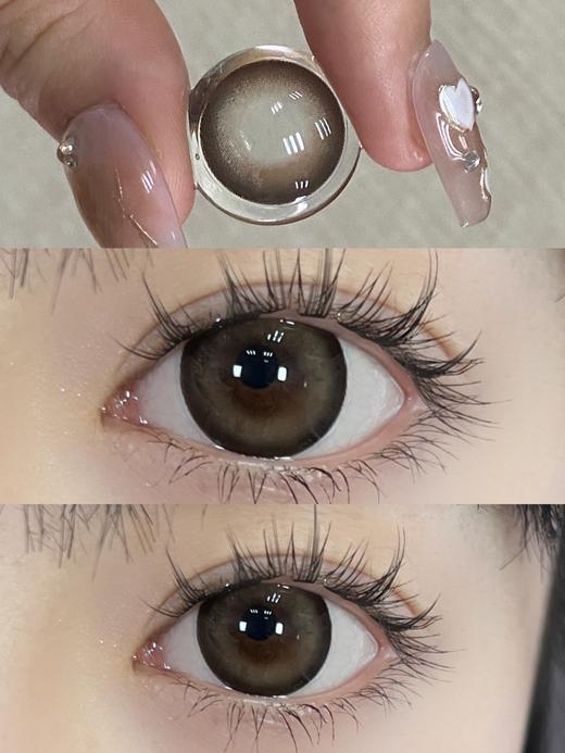 gugucon月抛  迷糊小羊/暧昧小熊/脸红小鹿 14.5mm  非离子 黑棕巧 商品图8