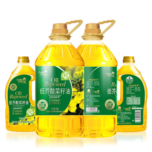 杞冠臻选 | 北大荒·典选 低芥酸菜籽油 1.8L 低芥酸 一级压榨 非转基因 商品图1
