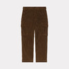 KENZO 高田贤三 男士字母徽标贴花灯芯绒休闲工装裤 深棕色 FD65 PA109 9CR 90 商品缩略图0