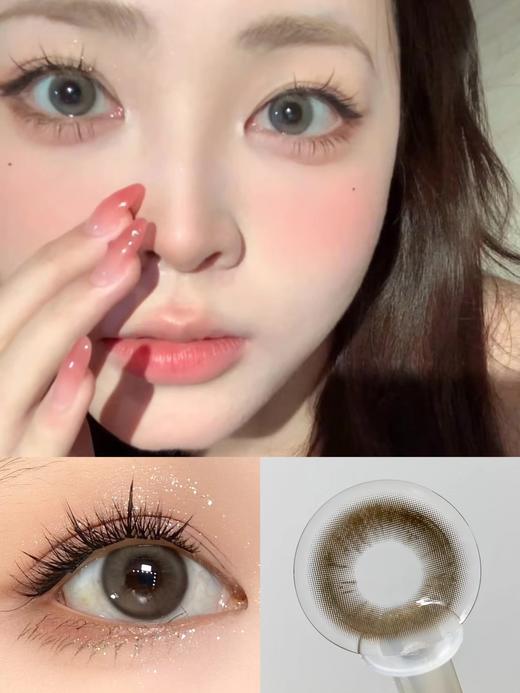 日抛lillilly LL48碎金白桃/LL49藻蓝蛋白  14.2mm 日抛无售后！！蓝/棕 商品图0