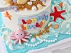 女孩款 美人鱼沙滩派对 童趣 彩色 周岁蛋糕 商品缩略图1