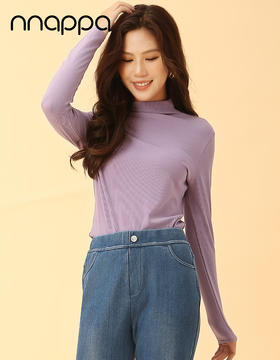 半高领螺纹长袖衫CA7267