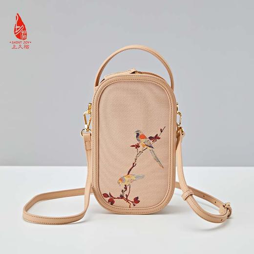 SAINTJOY/上久楷 宋锦斜背包 鹊上枝头 BWS23B0802 商品图6