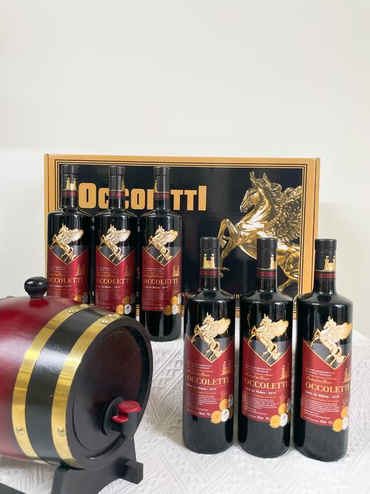 【750ml*6瓶礼盒装】法国原瓶进口红酒欧珂莱蒂·金马珍藏干红葡萄酒ds（gz） 商品图3