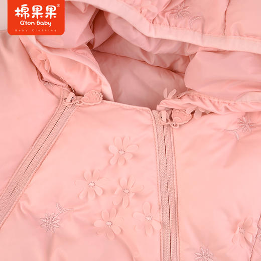 棉果果冬季新品女童羽绒外出哈衣连体衣M422722923606 商品图2