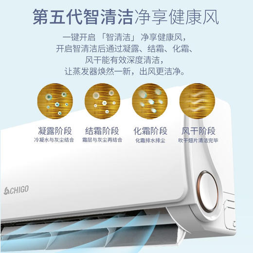志高空调（CHIGO）KFR-35GW/EBP186+A1G 壁挂式/挂机 冷暖 变频 新能效节能省电 【雅静】1.5匹冷暖变频挂机 1级能效 商品图1
