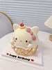 微加高甜筒甜美hello kitty手绘动物蛋糕-低糖处理无添加 商品缩略图2