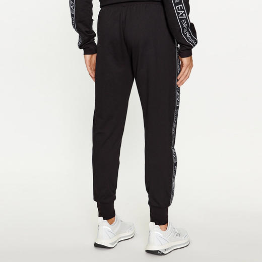 EMPORIO ARMANI EA7 男士棉质字母徽标休闲运动裤 黑色 6RPP54 PJ05Z 1200 商品图1