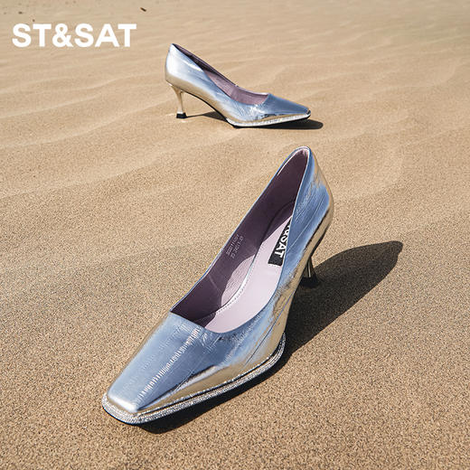 星期六时尚简约高跟单鞋SS33111201 商品图2