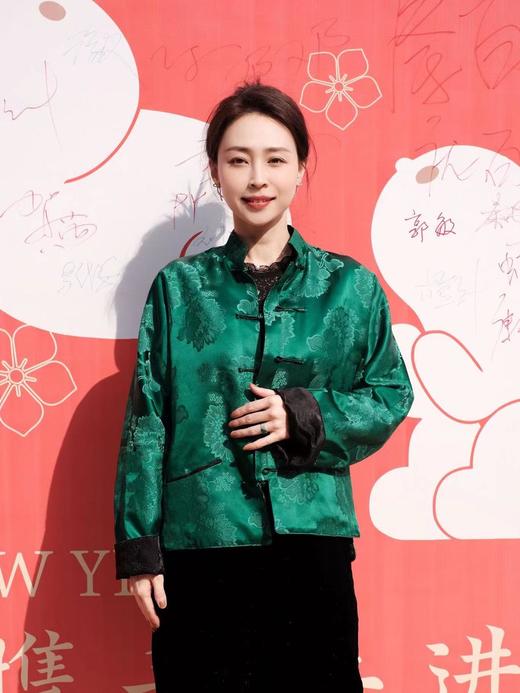 盛唐牡丹 |祖母绿两面穿石榴花夹棉外套(不夹棉) 商品图0