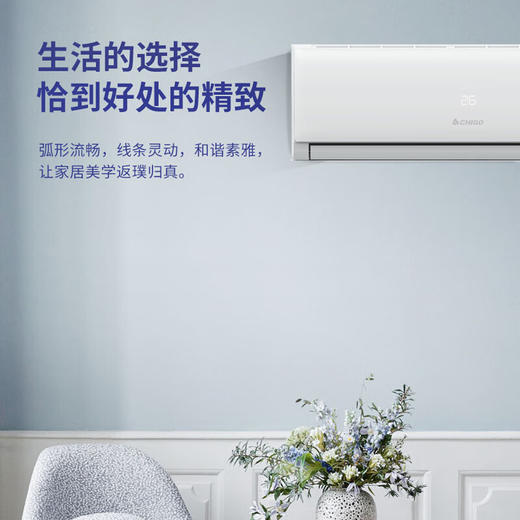 志高（CHIGO）KF-35GW/B169+A5A 空调挂机5级定频单冷定频家用卧室壁挂式节能轻音 商品图3