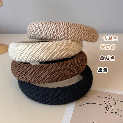 秋冬【赵露思同款针织发箍】高颅顶头饰  气质女生爆款  韩系头箍发卡 商品图3