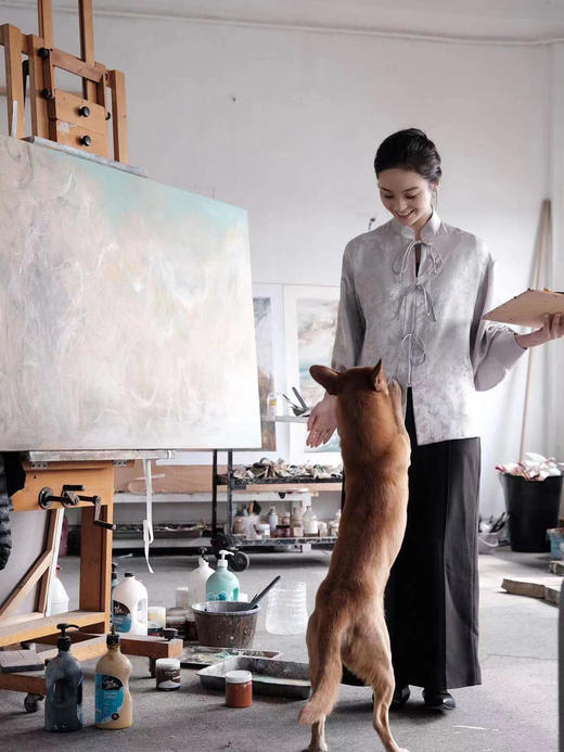 盛唐牡丹 | 缠枝喜鹊纹系带上衣 商品图8