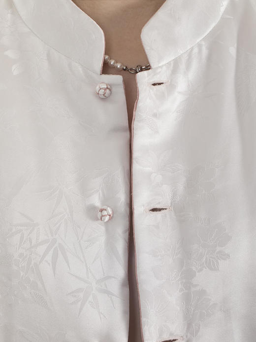 盛唐牡丹 |真丝蝴蝶双面穿外套(落肩夹棉) 商品图6