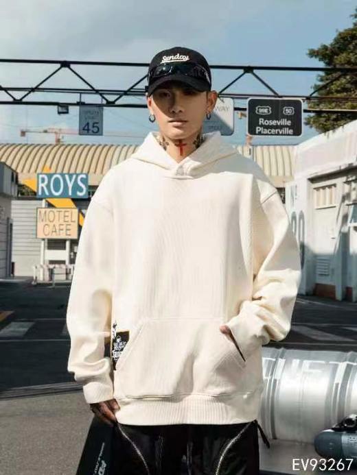 男加绒带帽卫衣93267 商品图2