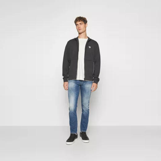 EMPORIO ARMANI EA7 阿玛尼 男士徽标贴花拉链卫衣 深蓝色 8NPM19 PJ4EZ 1578 商品图3