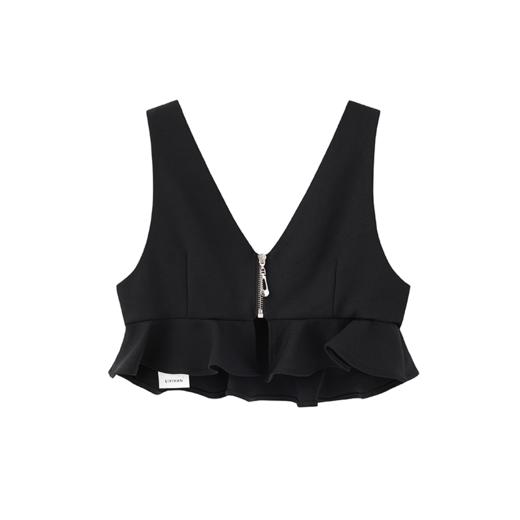 LIYIHAN 裹胸褶皱背心 Y233B09490 商品图4