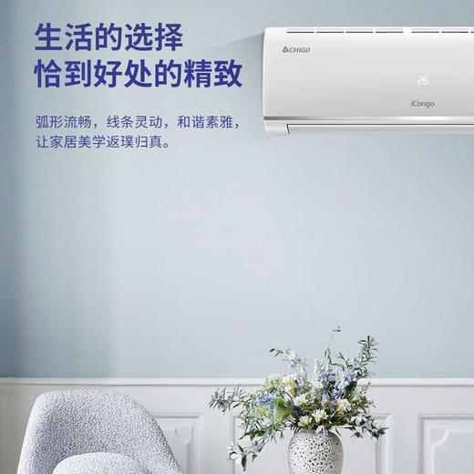 志高（CHIGO）KFR-25GW/KFR-35GW  X5A-02 空调挂机5级定频冷暖定频家用卧室壁挂式节能轻音 商品图2