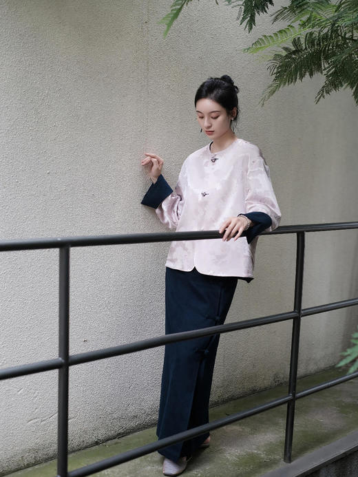 盛唐牡丹 |牛仔盘扣一步裙 商品图6