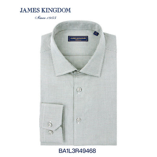 【天丝羊毛保暖衬衫】男士春秋冬新品羊毛混纺商务液氨免烫长袖衬衫 商品图4