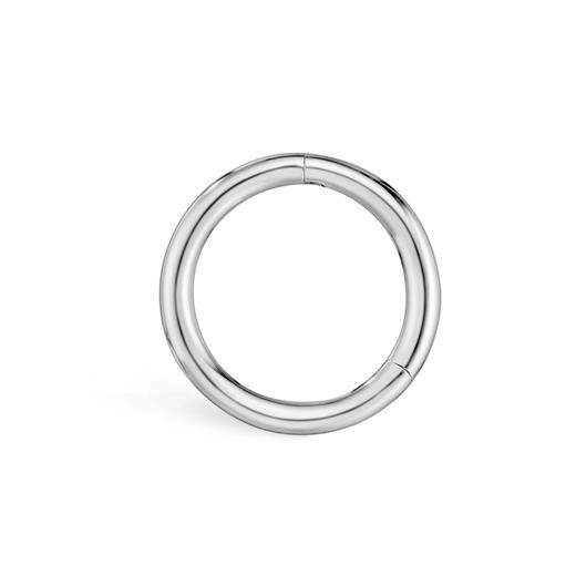 订购10周到｜Maria Tash-Plain Gold Hoop-14K白金 耳环（单只）［美国设计师］ 商品图0