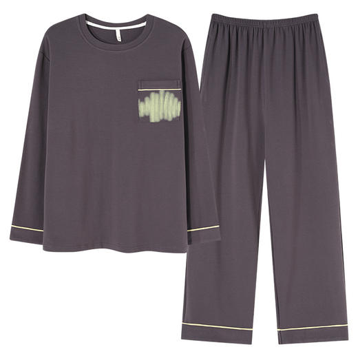 100%纯棉【可爱卡通情侣睡衣】秋冬款长袖情侣装  带胸垫家居服  情侣家居服套装 商品图4