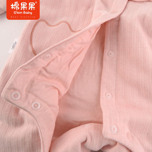 棉果果冬季新品女童对开夹棉连体衣M422720823607 商品图1