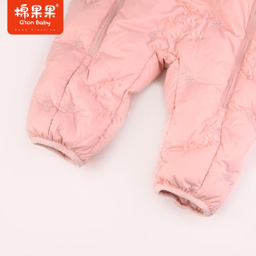 棉果果冬季新品女童羽绒外出哈衣连体衣M422722923606 商品图3