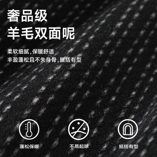 【羊毛呢】【新款DPX】大依优型大码羊毛双面呢外套加肥加大肥佬休闲上衣男士胖子时尚 商品图1