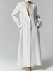ranyepersonal｜coat 垫肩低胸系带后网纱拼接宽松西装大衣  [ 白LELUXE22CO01 ] 商品缩略图3