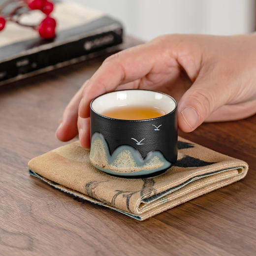 「四只礼盒装！国潮茶杯」创意节日礼品茶具单杯酒杯陶瓷茶碗品茗主人杯礼盒伴手礼餐饮用具 商品图3