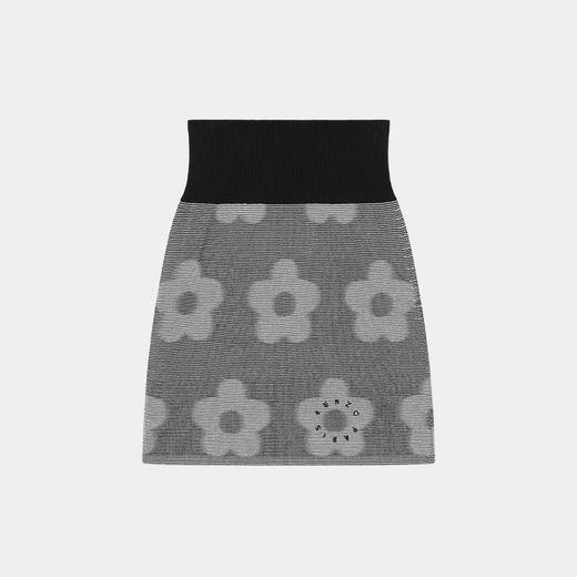 KENZO 高田贤三 女士花斑提花双面迷你半身裙 黑色 FD62 JU413 3CA 99J 商品图0