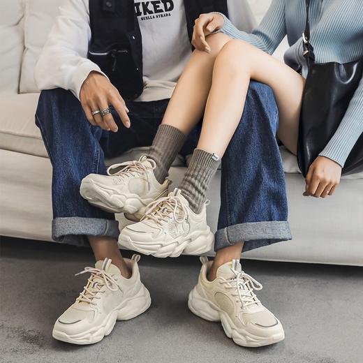 情侣款酷飒机能风反光条厚底老爹鞋复古2023新款高端潮牌鞋子 商品图9