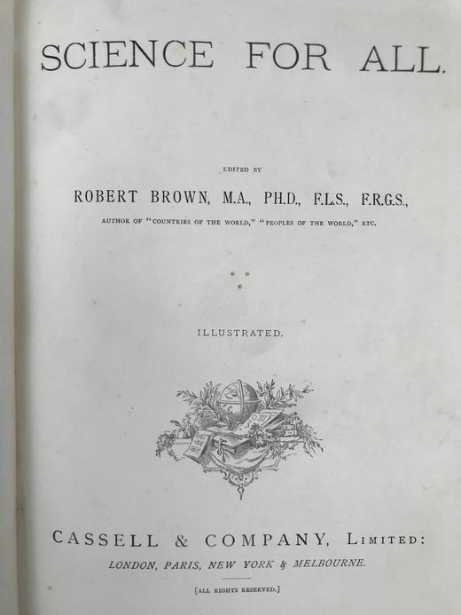 约19世纪后期 万物科学（卷3） 约百幅插图 漆布精装16开 商品图3