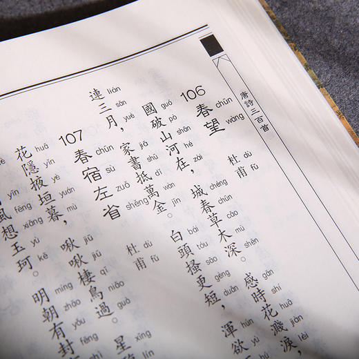 唐诗三百首中华经典诵读教材中小学生古诗词鉴赏读物儿童书籍3-6-12少儿诵读教材国学经典书籍启蒙读物中国古诗词唐诗300首正版 商品图4