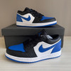 秋冬特惠💰390 纯原版本 # Air Jordan 1 Low 黑白蓝脚趾 AJ1乔1低帮休闲板鞋 商品缩略图8