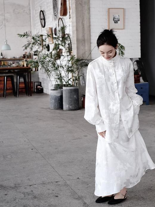 盛唐牡丹 |真丝提花凤凰纹 半裙 商品图11