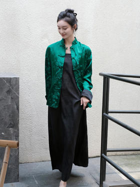 盛唐牡丹 |限量款/东方雅韵喜上眉梢真丝提花外套 (夹棉)