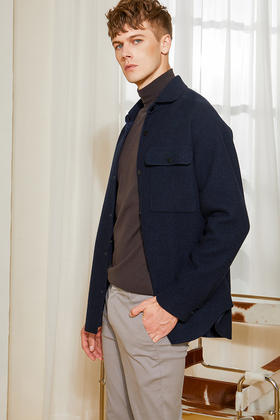 callisto柔柔云朵般纯羊毛微阔外套FPFEJ031C