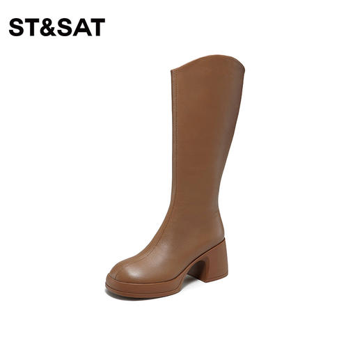 星期六经典简约长筒骑士靴SS34117637 商品图3