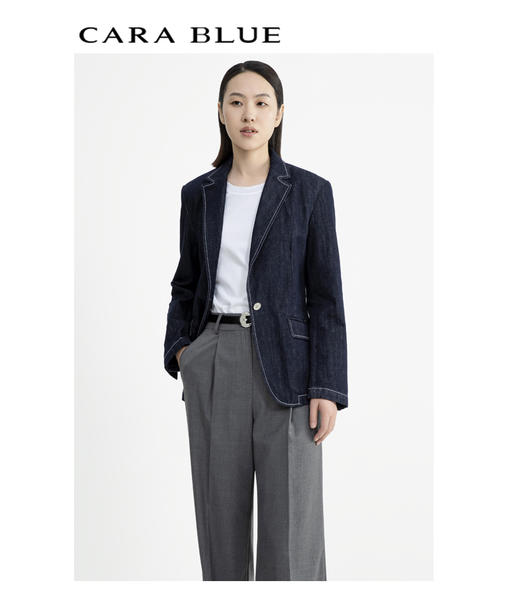 CARA BLUE休闲通勤牛仔夹克 商品图0
