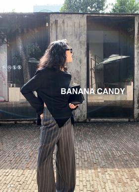BANANA CANDY 香蕉糖侧提针织衫