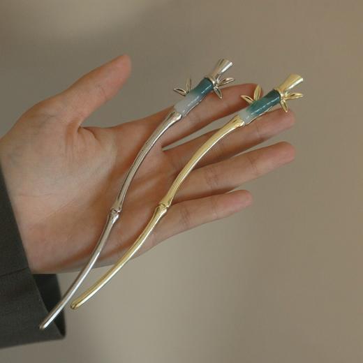 气质款【中国风竹节发簪】古风后脑勺盘发簪子  旗袍汉服发饰 商品图0